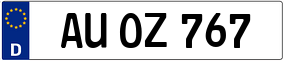 Trailer License Plate